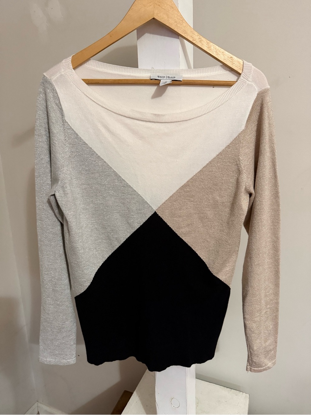 White House Black Market Colorblock Sweater